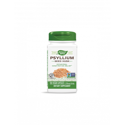 Psyllium Seed Husk/ Теснолист живовляк/ Хуск (люспи) 525 mg x 100 капсули Nature’s Way