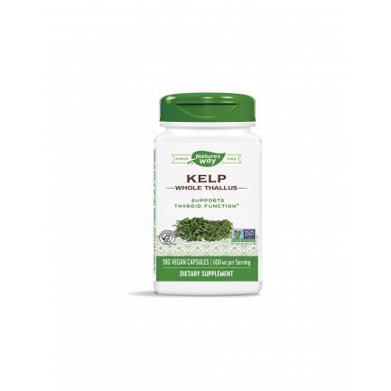 Kelp Whole Thallus/ Келп / Кафяви водорасли 600 mg x 180 капсули Nature’s Way