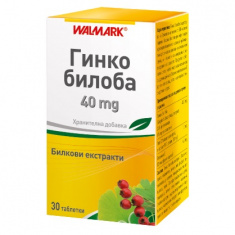 Walmark Гинко Билоба билкови екстракти за памет и оросяване 40 mg х30 таблетки
