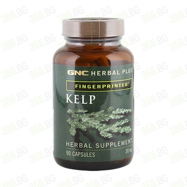 Kelp / Келп за щитовидната жлеза 30мг х90 капсули - GNC