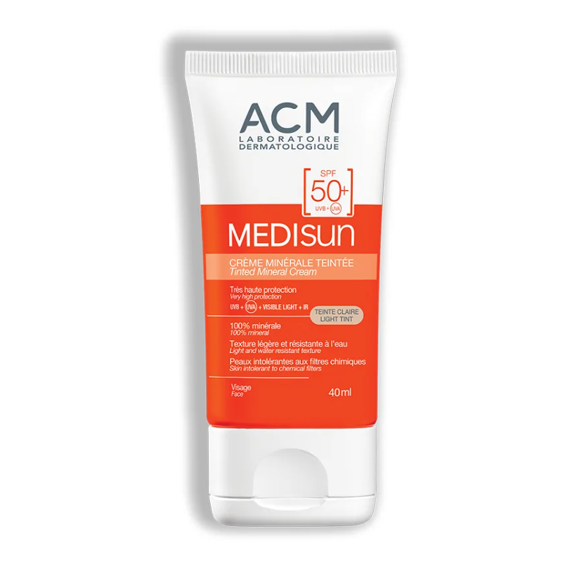 ACM Medisun SPF50+ Минерален крем за чувствителна кожа с цвят 40 ml