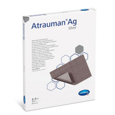 Атрауман Мазева превръзка със сребро 5 см/5 см х3 броя - Hartmann