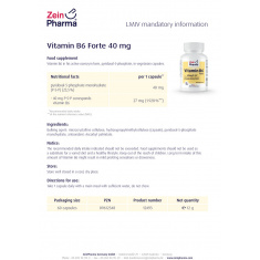 Витамин Б6 / Vitamin B6 Forte – ZeinPharma (60 капс)