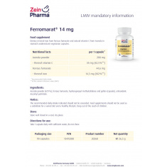 ЖЕЛЯЗО – FERROMARAT – ZeinPharma (90 капс)