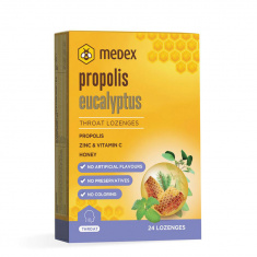 ПРОПОЛИС с Евкалипт Пастили / PROPOLIS Eucalyptus – Medex (24 бр)