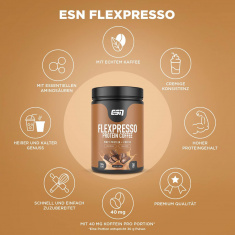 Протеин FLEXPRESSO WHEY PROTEIN - ESN (Кафе, 908 гр)