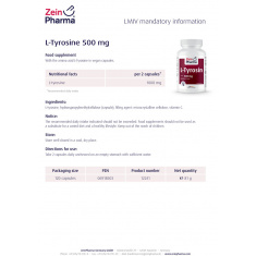 ТИРОЗИН / TYROSINE - ZeinPharma (120 капс)
