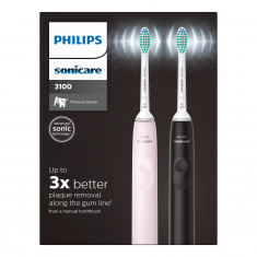 Philips Sonicare електрически звукови четки комплект 2 бр.черна и розова HX3675/15