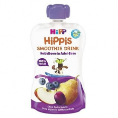 Hipp 84002 Био смути ябълка, круша и боровинка 120 гр