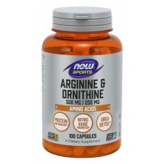 Now Sports - Arginine [[entity]]Amp; Ornithine 500/250 Мг - 100 Капсули