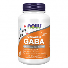 Now - Gaba 250 Mg - 90 Chewable Tablets