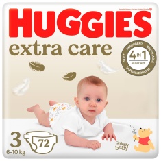 Huggies Екстра Кеър пелени 3 (6-10 kg) х72 броя