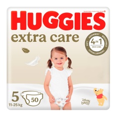 Huggies Екстра Кеър пелени 5 (11-25 kg) х50 броя