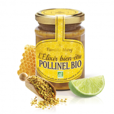 Famille Mary Био цветен мед с пчелен прашец и етерично масло от лайм 230 g