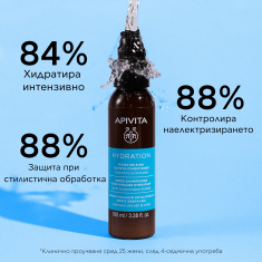 Apivita Hydration Балсам за коса без отмиване за интензивна хидратация 100 ml