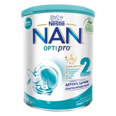 Nestle Nan 2 Optipro Адаптирано мляко 400 g