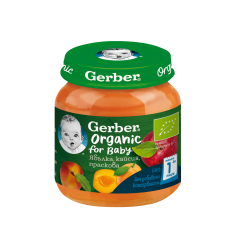 Nestle Gerber Пюре от ябълки и сливи 6м+ 125 g