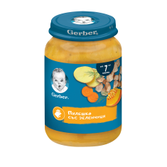 Nestle Gerber Пюре от пролетна супа с пуешко и копър 7м+ 190 g