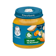 Nestle Gerber Пюре от зеленчуци със заешко 6м+ 125 g