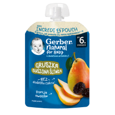 Nestle Gerber Пауч круша и слива 6м+ 80 g