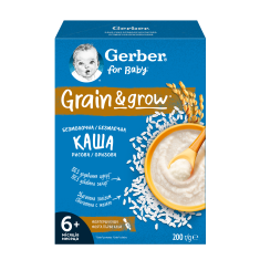 Gerber Безмлечна оризова каша за бебета от 6-ия месец 200 g