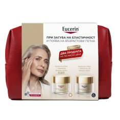 Eucerin Комплект Hyaluron-Filler+ELASTICITY SPF15 Дневен крем 50 ml + Нощен крем 50 ml