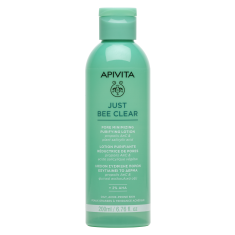 Apivita Just Bee Clear Свиващ порите почистващ лосион 200 ml