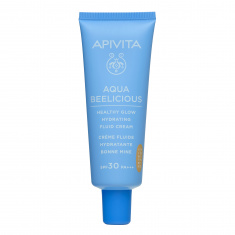 Apivita Aqua Beelicious SPF30 Тониран хидратиращ озаряващ флуид за лице 40 ml