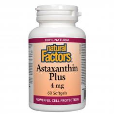 Natural Factors Астаксантин Плюс 4 mg x60 софтгел капсули