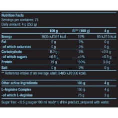 L-Arginine / 300g. Unflavored