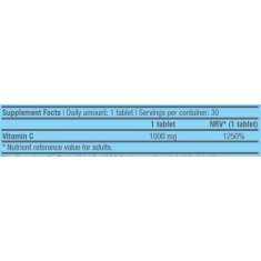 Vitamin C 1000mg. Bioflavonoids / 30 Tabs.