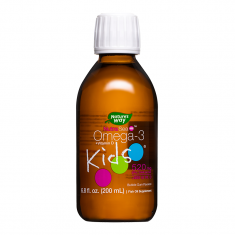 Nature's Way NutraSea Кids Омега-3 за Деца 520 mg (EPA 320 mg DHA 200 mg) + Витамин D3 500 IU, с вкус на дъвка х 200 ml