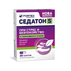 Седатон-5 при стрес и безспокойство х30 капсули