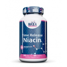 Niacin /Time Release/ 250mg / 100 Tabs.