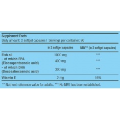 Mega Omega 3 / 180 Softgels