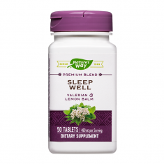 Nature's Way Sleep Well (Валериана, Маточина и витамин В2) х50 таблетки