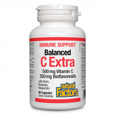 Natural Factors Immune Support Balanced C Extra (Витамин С 500 mg + Биофлавоноиден комплекс 350 mg) x90 таблетки