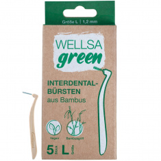 Wellsagreen Интердентални четки за зъби от бамбук XXS 0.4 mm х5 броя