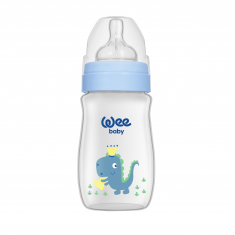 Wee Baby Шише Classic Plus PP с широк оребрен биберон 250 ml