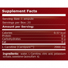 Pure Nutrition - L-Carnitine 2000 Мг - 25 Мл Ампула