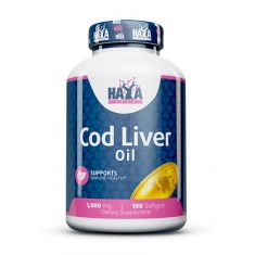 Cod Liver Oil 1000mg. / 100 Softgels