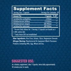 10 Billion Acidophilus & Bifidus Probiotic Complex / 60 caps.