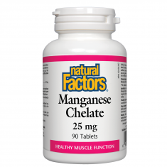 Natural Factors Манган (Хелат) 25 mg x90 таблетки
