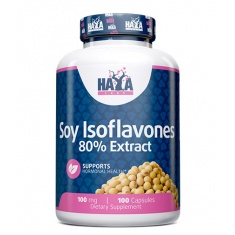 Soy Isoflavones 80% Extract NON-GMO 100mg / 100 Caps