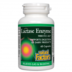 Natural Factors Лактаза ензим 250 mg х60 капсули