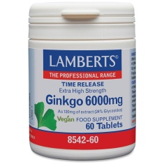 Lamberts Гинко 6000 mg х60 таблетки