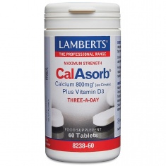 Lamberts Високоусвоим Калций х60 таблетки