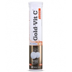 Gold-Vit C 1000 effervescent tablets / 20 tabs. Lemon