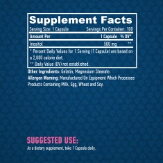Inositol 500 mg. / 100 Caps.