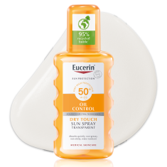 Eucerin Sensitive Protect SPF50+ Прозрачен слънцезащитен спрей за тяло 200 ml